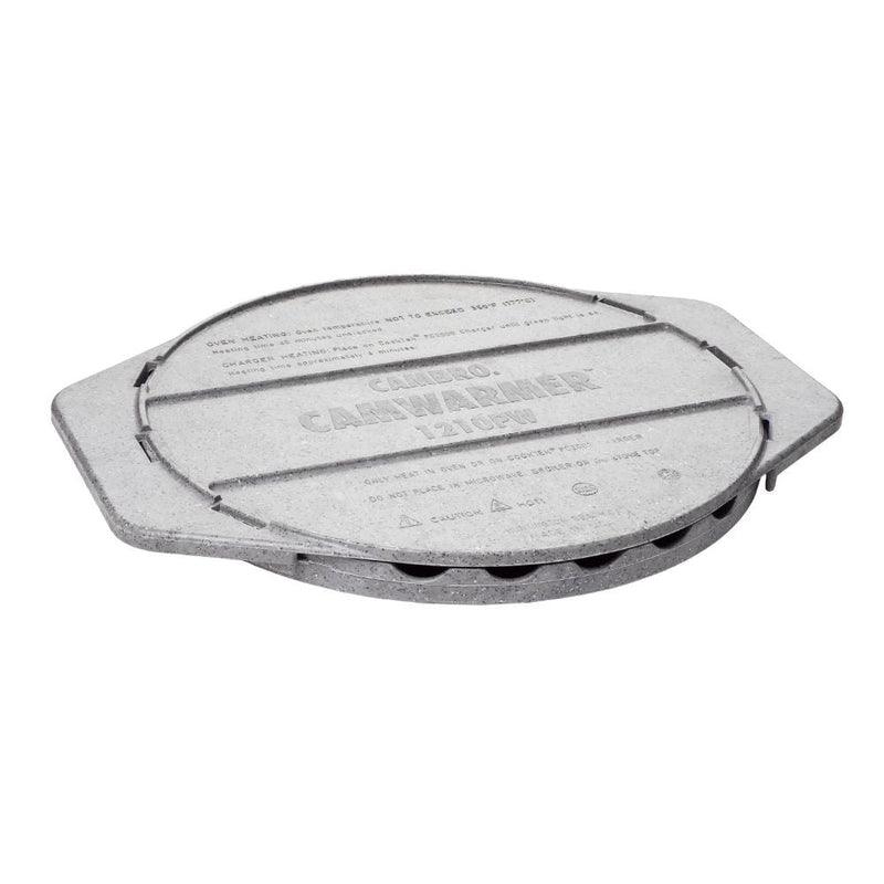 Cambro 1210PW191 - Camwarmer Heat Retainer Insert - Half-Size - Granite Gray
