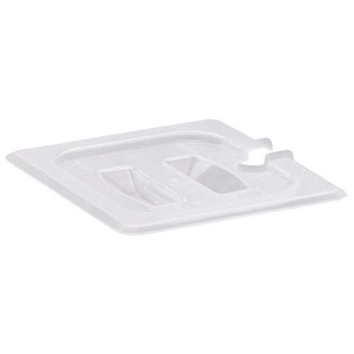 Cambro 60PPCHN190 - Notched Food Pan Cover with Handle - Sixth-Size - Translucent