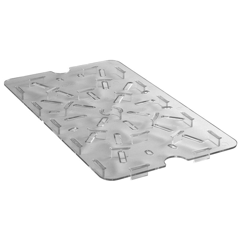 Cambro 1218DSCW135 - Drain Shelf - Fits Camwear 12" x 18" Box - Clear