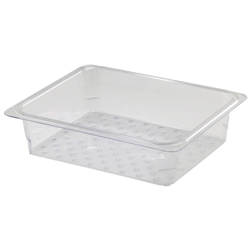 Cambro 23CLRCW135 - Camwear Colander Insert - Half-Size x 3"D - Clear