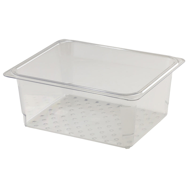 Cambro 25CLRCW135 - Camwear Colander Insert - Half-Size x 5"D - Clear