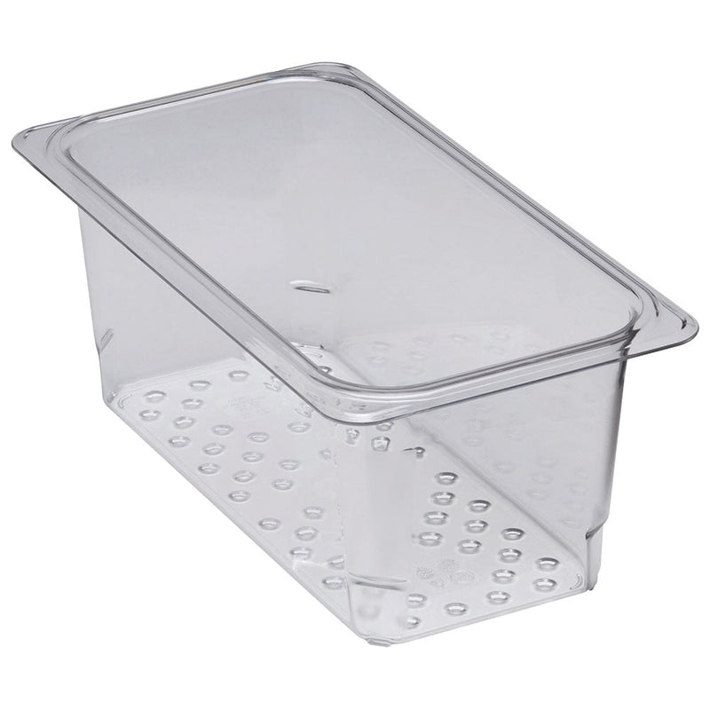 Cambro 35CLRCW135 - Camwear Colander Insert - Third-Size x 5"D - Clear