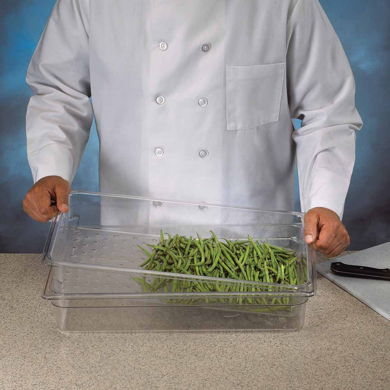 Cambro 13CLRCW135 - Camwear Colander Insert - Full-Size x 3"D - Clear