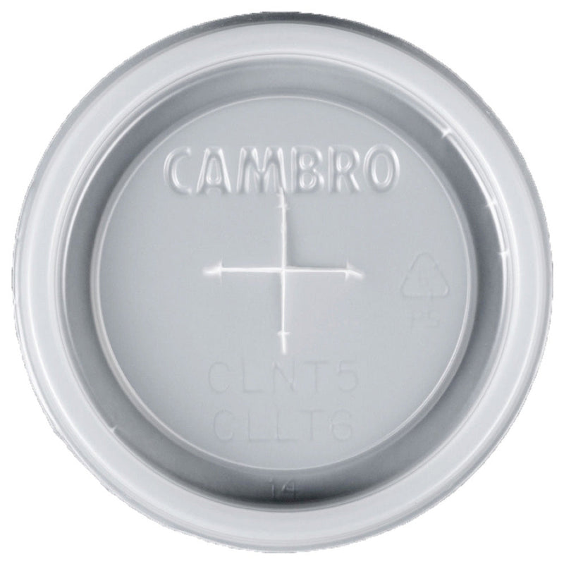 Cambro CLNT5190 - Disposable CamLid - Fits 6 Oz. Newport Tumbler - Translucent