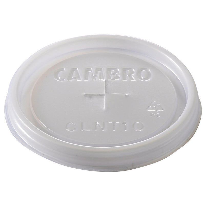 Cambro CLNT10190 - Disposable CamLid - Fits 10 Oz. Newport Tumbler - Translucent