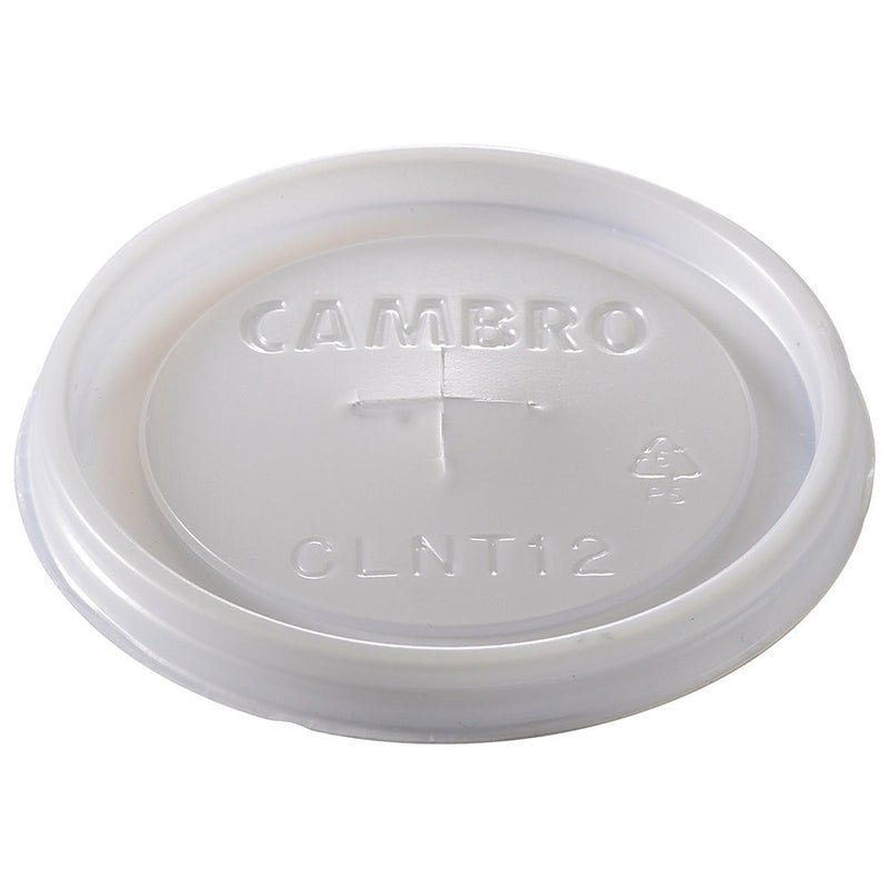Cambro CLNT12190 - Disposable CamLid - Fits 12 Oz. Newport Tumbler - Translucent
