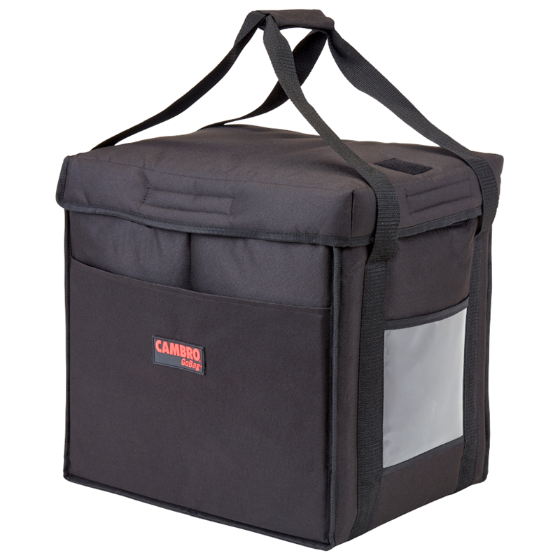 Cambro GBD121515110 - 12" x 15" Nylon Delivery Bag - Medium-Size - Black