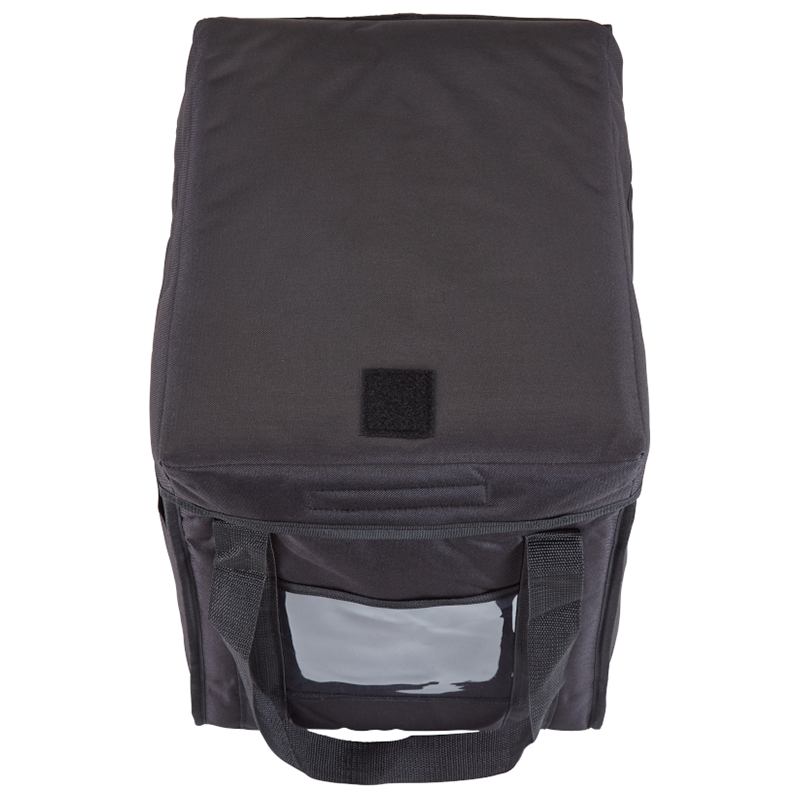 Cambro GBD121515110 - 12" x 15" Nylon Delivery Bag - Medium-Size - Black