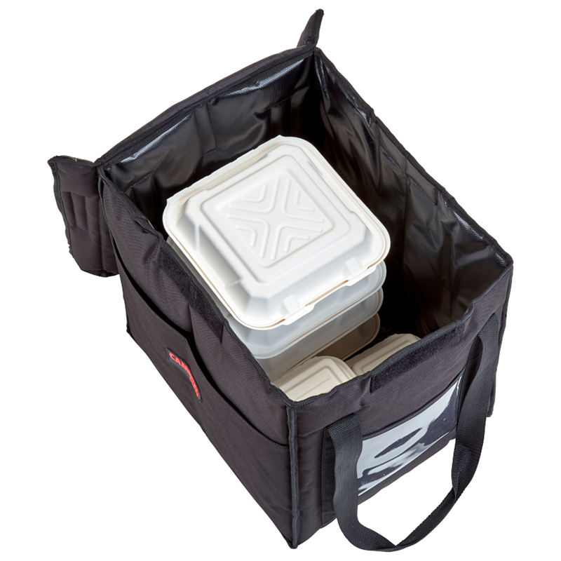 Cambro GBD121515110 - 12" x 15" Nylon Delivery Bag - Medium-Size - Black