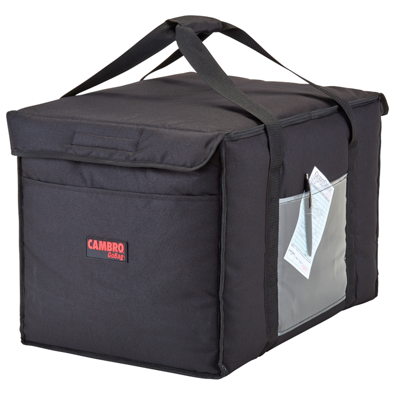Cambro GBD211414110 - 21" x 14" Nylon Delivery Bag - Large-Size - Black