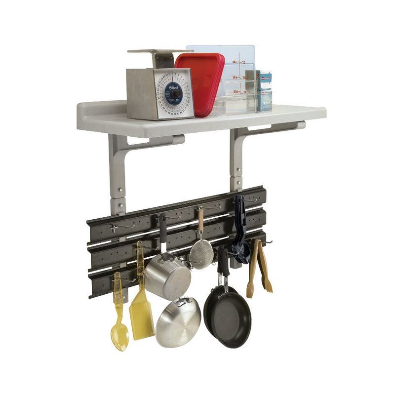 Cambro CSWS36EK110 - 36" Shelf Extender - Utensil Hanger - Black
