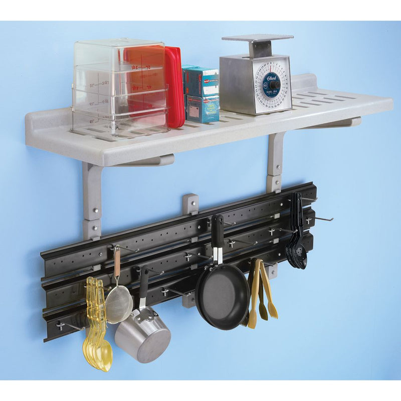 Cambro CSWS48EK110 - 36" Shelf Extender - Utensil Hanger - Black