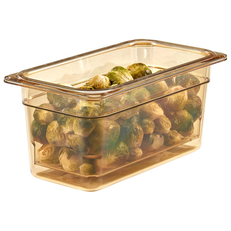 Cambro 35CLRHP150 - High Heat Colander Insert - Third-Size x 5"D - Amber