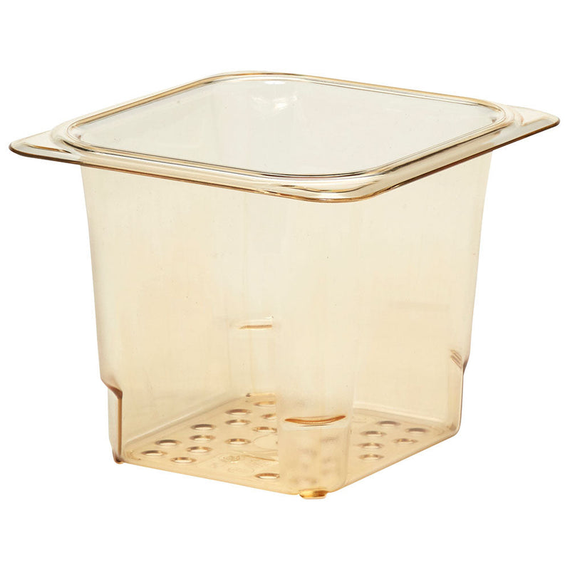 Cambro 65CLRHP150 - High Heat Colander Insert - Sixth-Size x 5"D - Amber