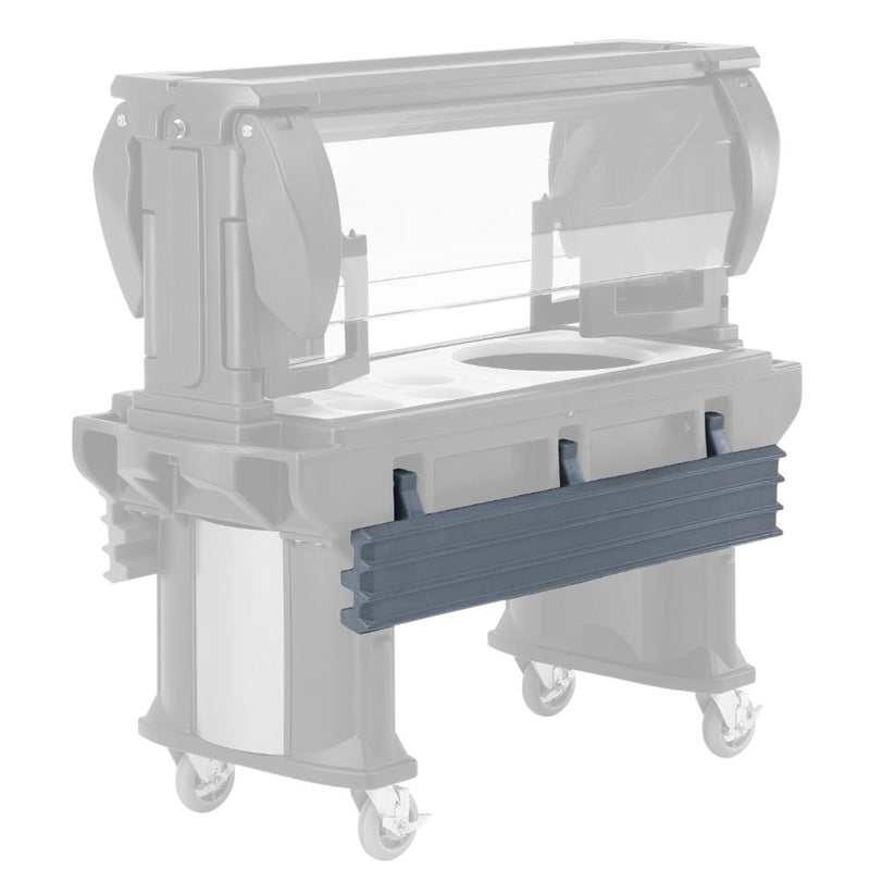 Cambro VBRR5110 - Tray Side Rail - For 5' Versa Food Bar - Granite Gray