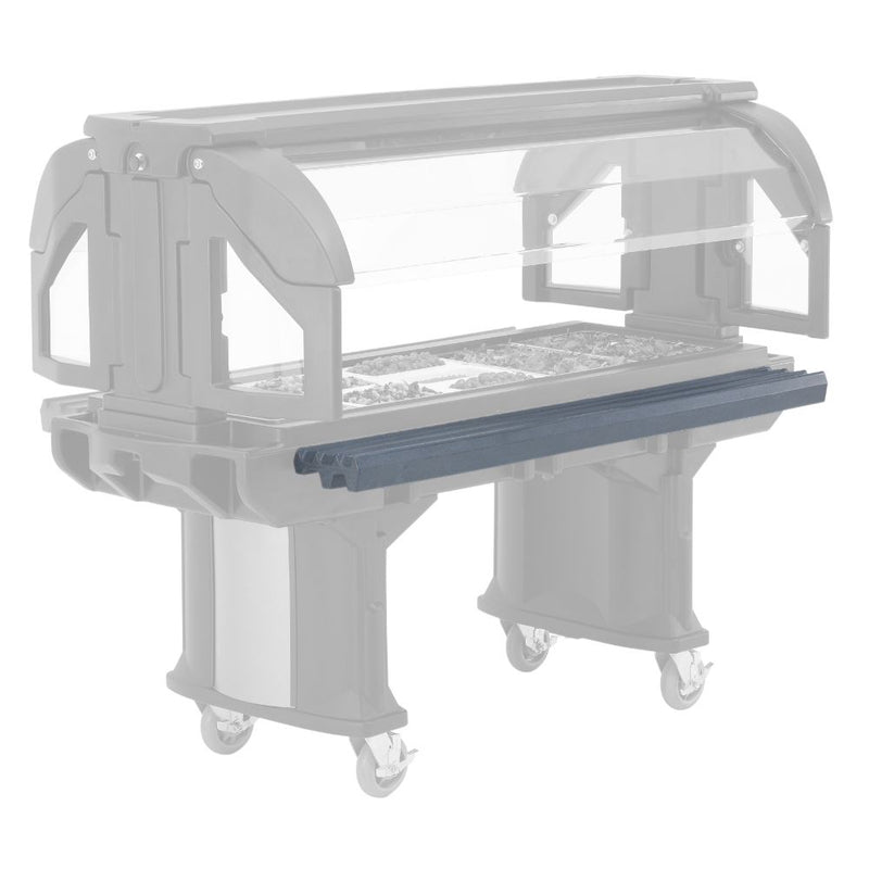 Cambro VBRR5110 - Tray Side Rail - For 5' Versa Food Bar - Granite Gray