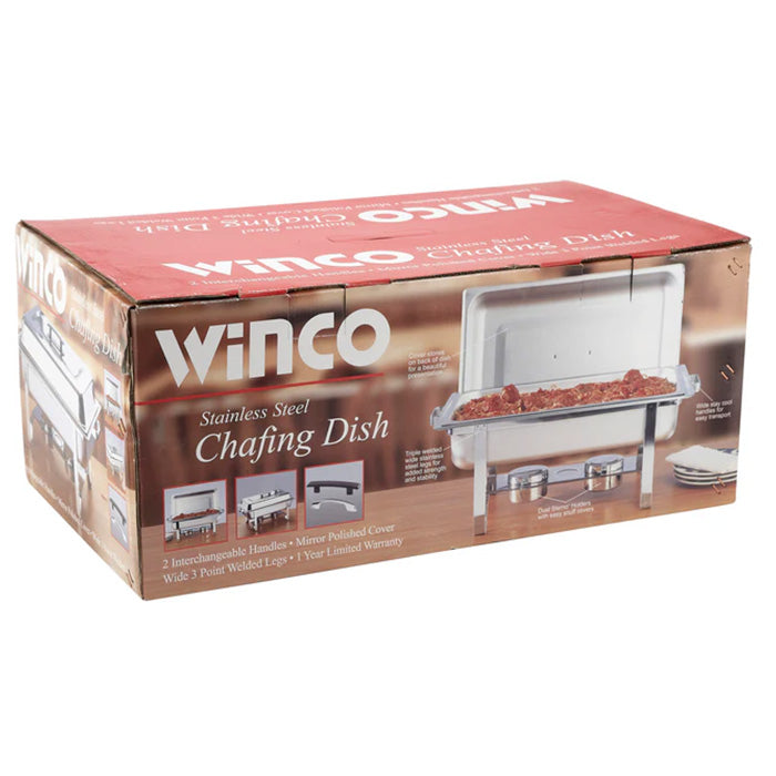 Winco C-3080B - Newburg Economy Full-Size Chafer - Dome Cover