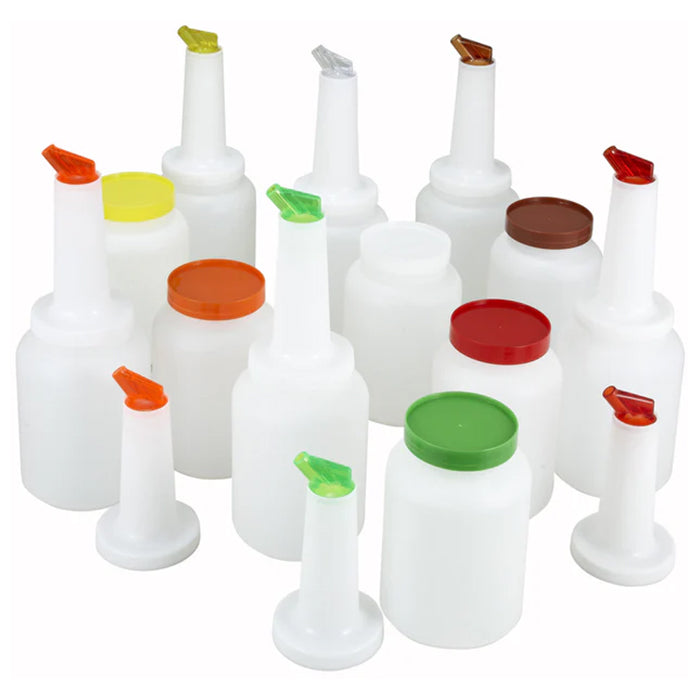 Winco PPB-1MX - Juego de recipientes para licor con picos vertedores - 1 cuarto de galón cada uno