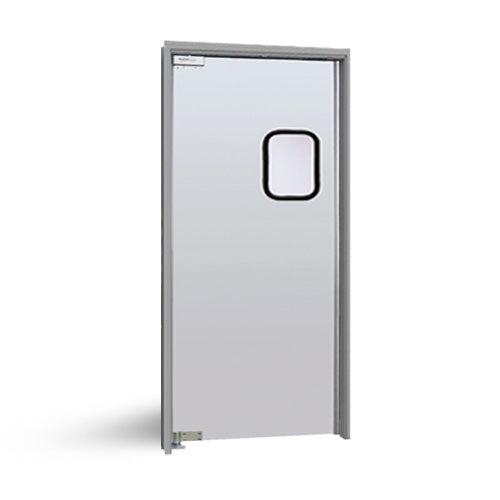 Eliason Doors LWP-3-42SNGL-DR - Puerta batiente de tráfico simple de 42" de ancho - Acabado económico de aluminio