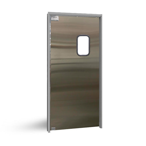 Eliason Doors SCP-3-40SNGL - 40"W Single Traffic Swing Door - Wood Core with S/S Finish