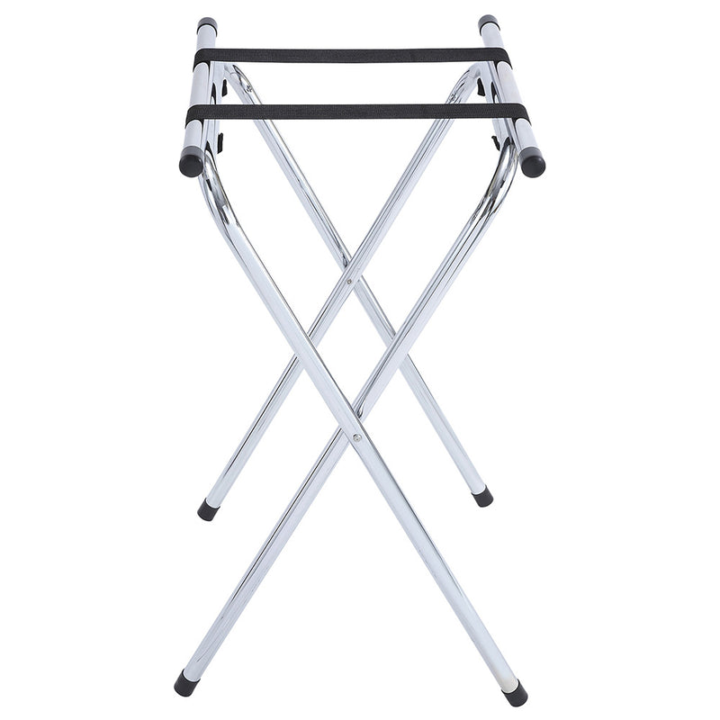 Winco TSY-1A - Soporte para gato de bandeja con barra - 31" de alto - Metal cromado