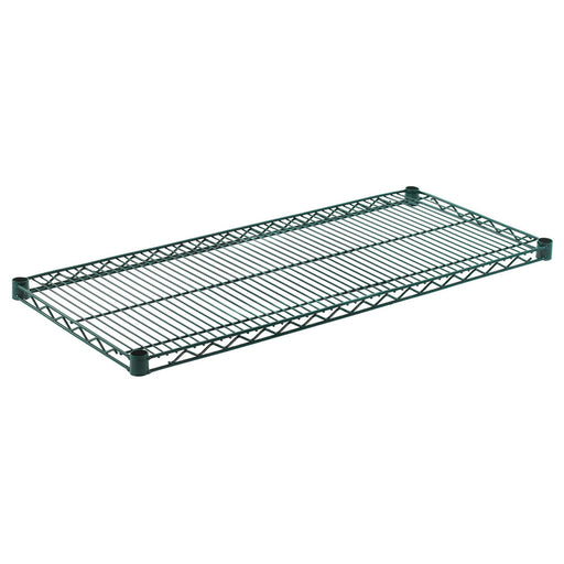ZESCO J1842K - Wire Shelf - Green Epoxy - 18" Deep x 42" Long