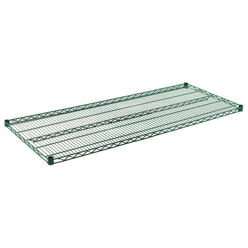 ZESCO J2460K - Wire Shelf - Green Epoxy - 24" Deep x 60" Long