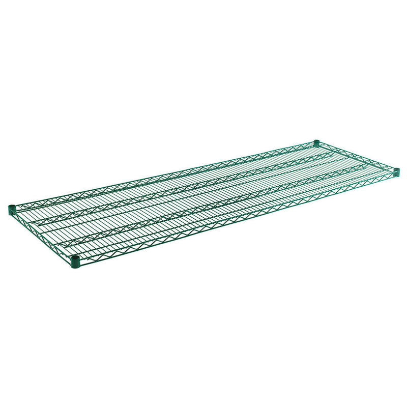 ZESCO J2472K - Wire Shelf - Green Epoxy - 24" Deep x 72" Long