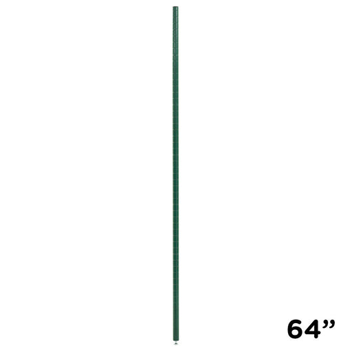 ZESCO J63K - 64"H  Shelving Post - Green Epoxy - Round
