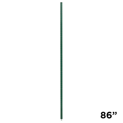 ZESCO J86K - 86"H  Shelving Post - Green Epoxy - Round
