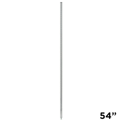 ZESCO J54C - 54"H  Shelving Post - Chrome - Round
