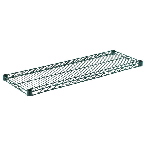 ZESCO J1442K - Wire Shelf - Green Epoxy - 14" Deep x 42" Long