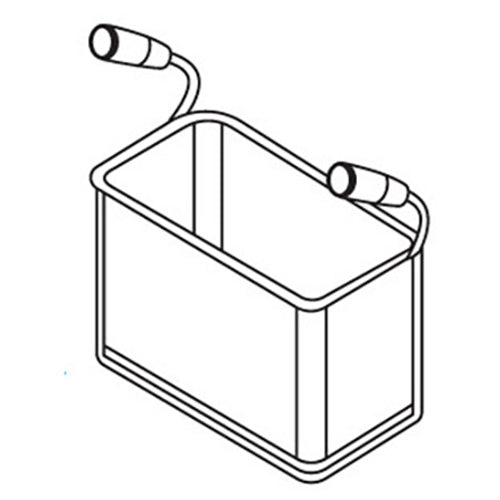 Axis 116-0040 - Cesta rectangular para cocinar pasta - 3.1" de ancho x 11" de largo x 9.1" de profundidad