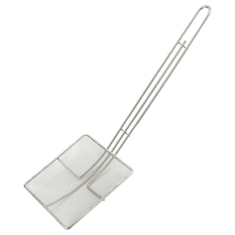 Winco SCF-6S - Espumadera para freidora de 6" x 6" - Malla fina - 18-3/4" de largo