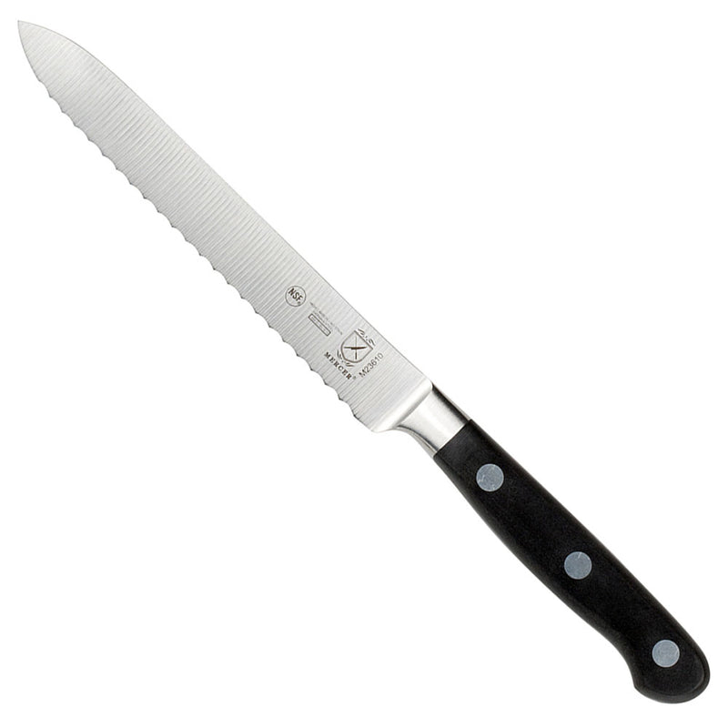 Mercer M23610 - Cuchillo para tomates de filo dentado de 5" - Serie Renacimiento
