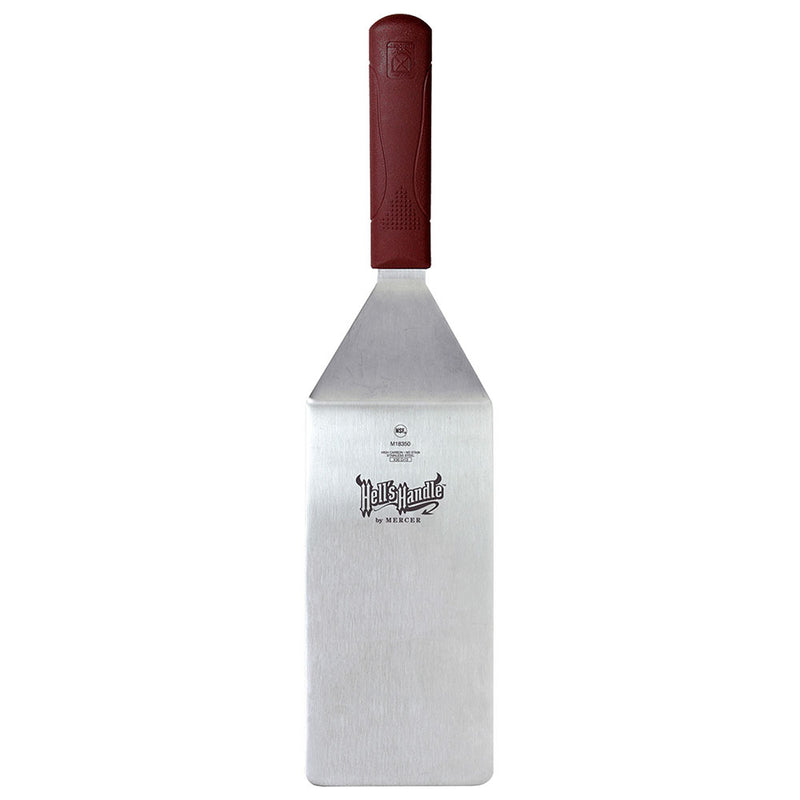 Mercer M18350 - Hell's Handle Square Edge Turner - 8"x 4" Blade