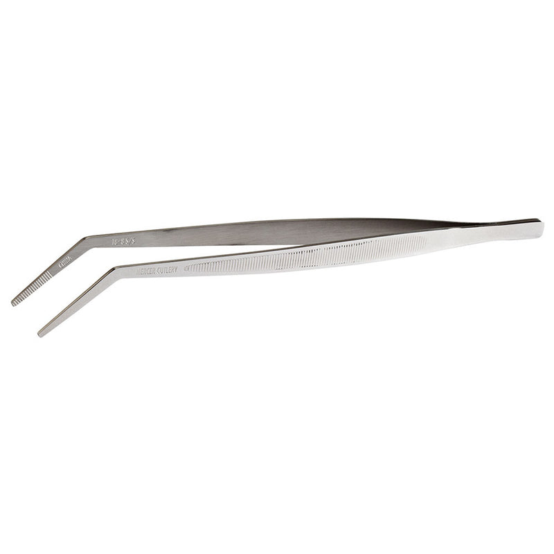 Mercer M35131 - 9-3/8"L Offset Tong Tweezers - Precision Series