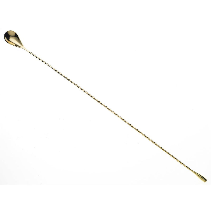 Mercer M37014 - Cuchara de bar clásica - Acero inoxidable - 19-5/8" de largo - Elige el color