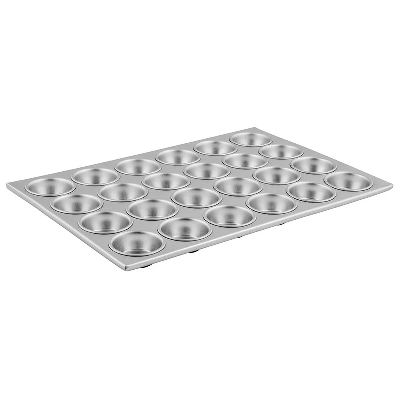 Winco AMF-24 - Cupcake / Muffin Pan - (24) 3-Ounce Cups - Aluminum