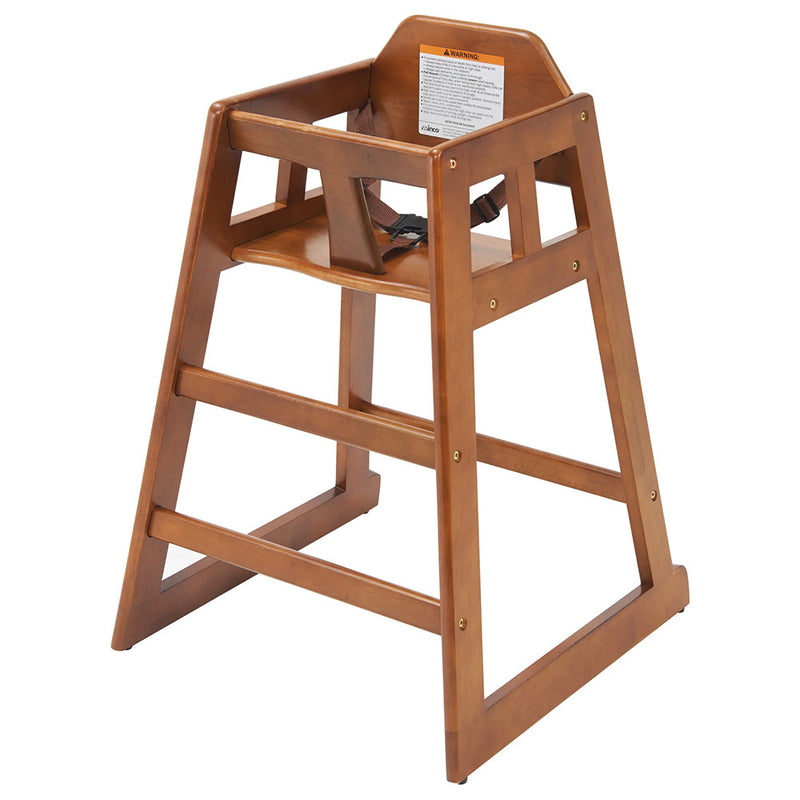 Winco CHH-101 - Silla alta de madera - Altura del asiento: 50 cm - Elija el acabado