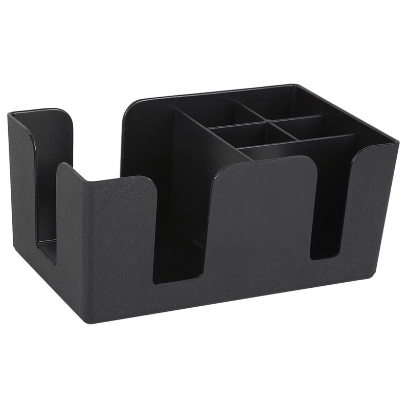 Winco BC-6 - Bar Organizer Caddy - Black Plastic