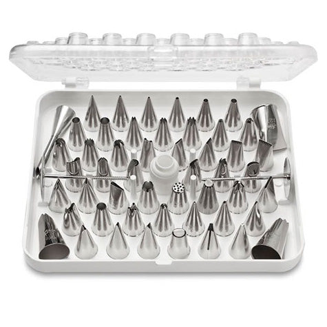ATECO 783 - 55 Piece Decorating Tube Set with Case - Stainless Steel