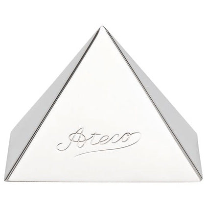 ATECO 4935 - Small Pyramid Food Mold - Stainless Steel - 2-1/4" Base x 1-1/2"H