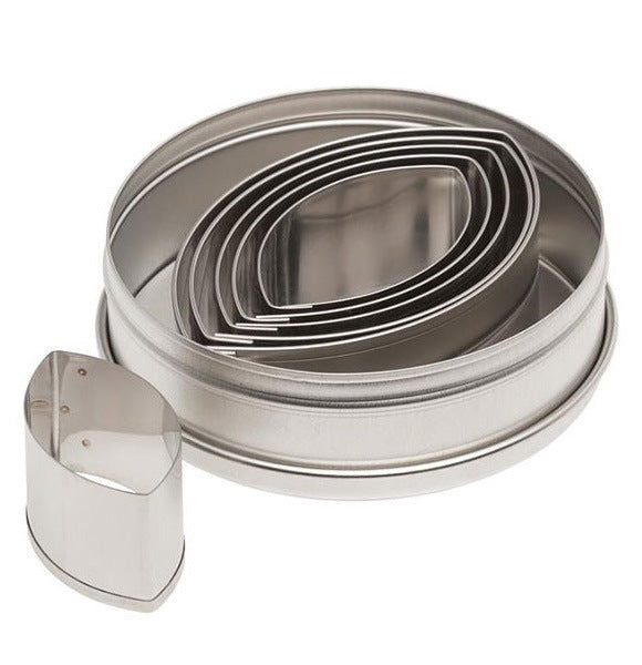 ATECO 5255 - Football Cutter Set - Plain Edge - Stainless Steel
