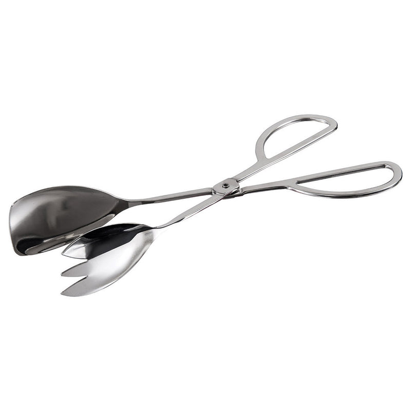 Winco ST-105SF - 10" Scissor Salad Tongs - Fork and Spatula