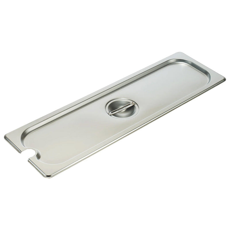 ZESCO SPJL-HCN - Steam Table Pan Cover - Notched - Half-Size Long
