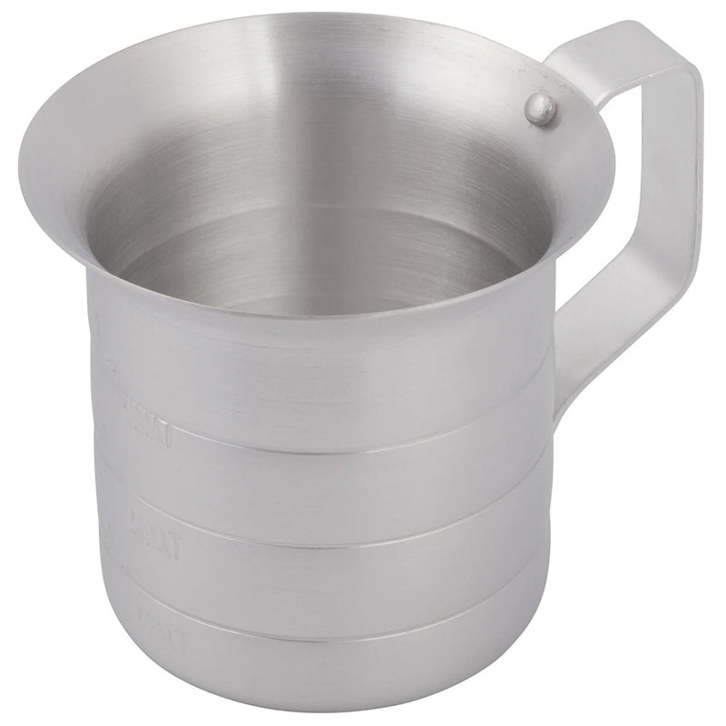Winco AM-05 - Aluminum Measuring Cup - 1/2 Qt. Capacity