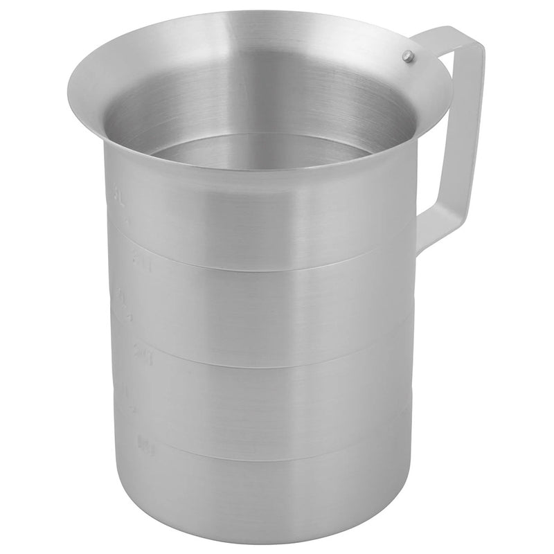 Winco AM-4 - Aluminum Measuring Cup - 4 Qt. Capacity