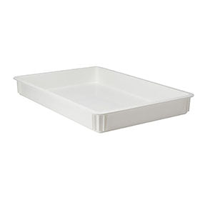 Winco PL-6N - Pizza Dough Box - White Polypropylene