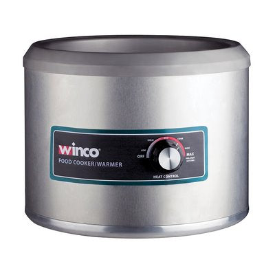 Winco FW-11R500 - Calentador de alimentos redondo de 30 cm de diámetro - 11 cuartos de galón - 1250 vatios